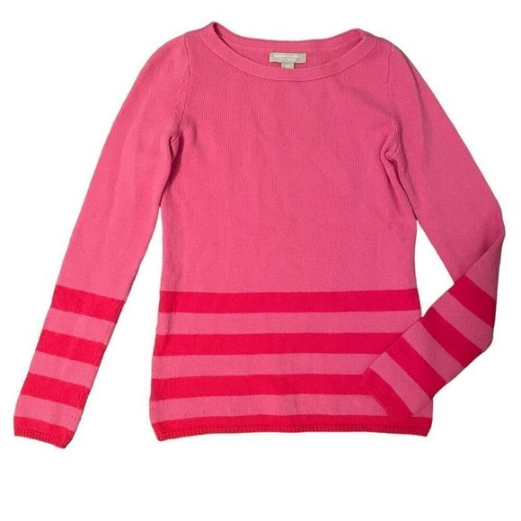 Banana Republic Wool Cashmere Blend Pink Striped Sweater Women’s Size XS - Picture 1 of 5